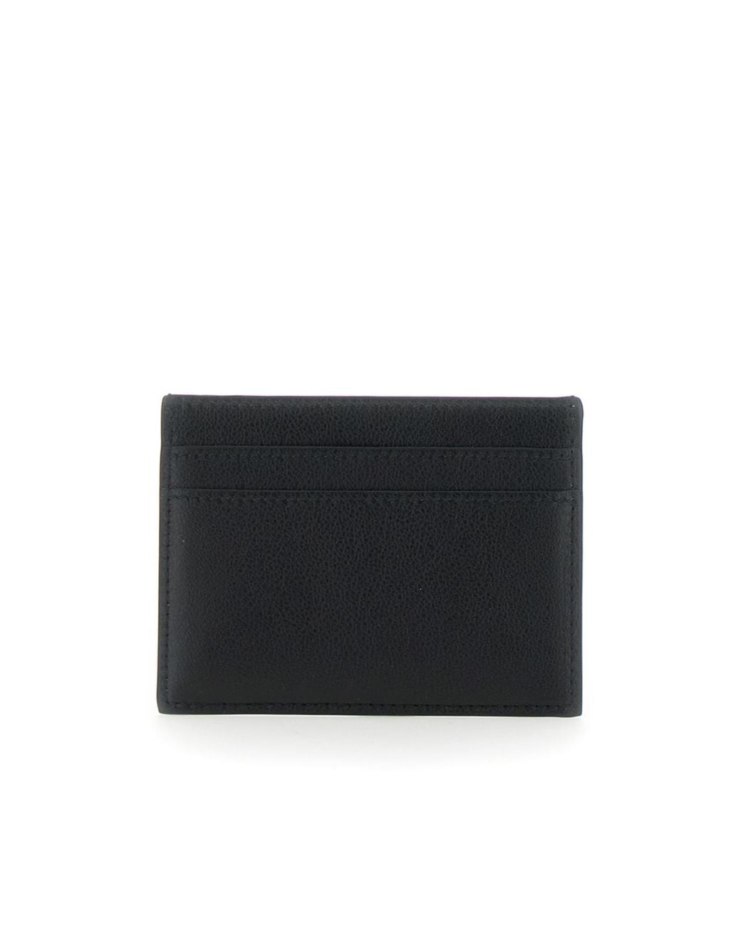Balenciaga Black Monaco Logo Plaque Cardholder for men
