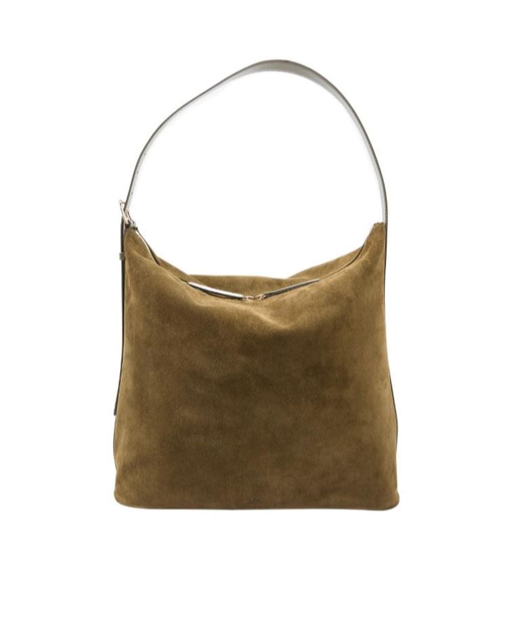 A.P.C. Brown Vera Maxi Square Shoulder Bag