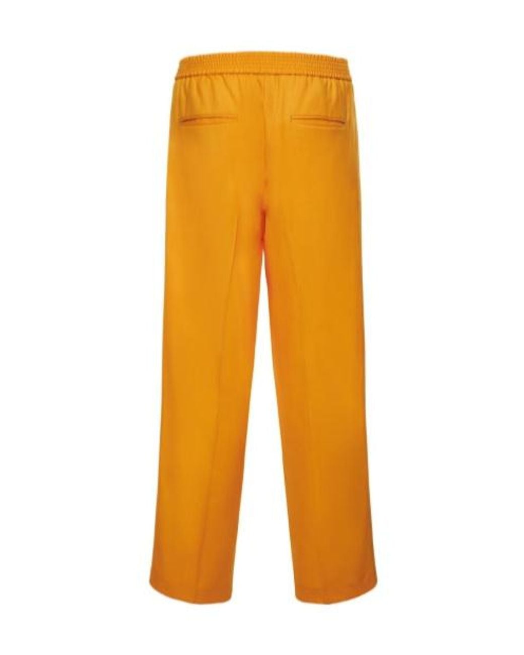 Bonsai Orange Wide-Leg Casual Pants for men