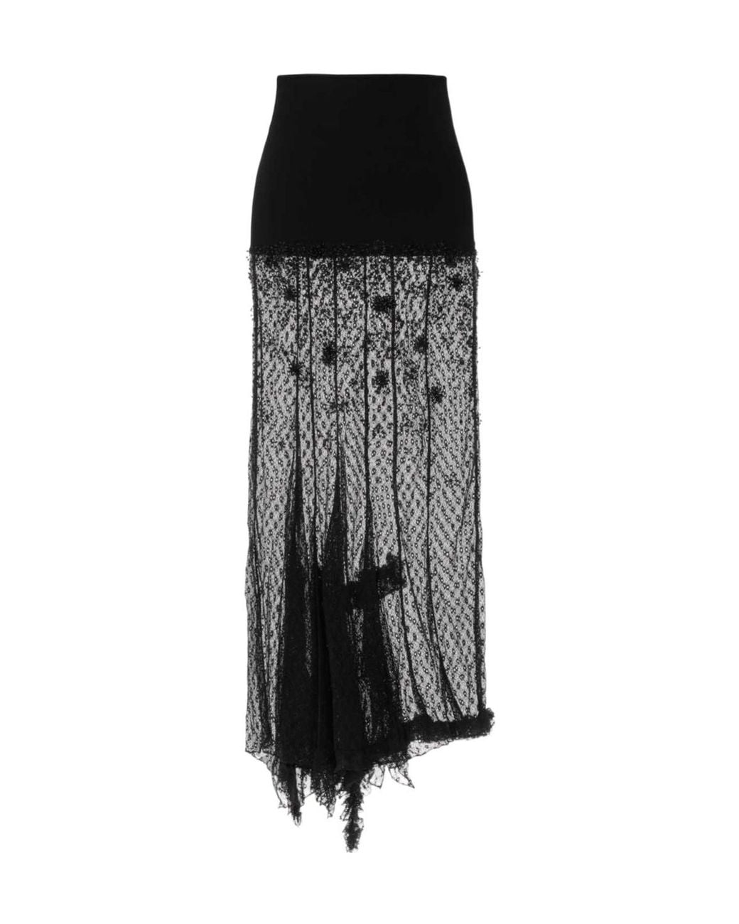 Isabel Marant Black Loana Sheer Lace Skirt