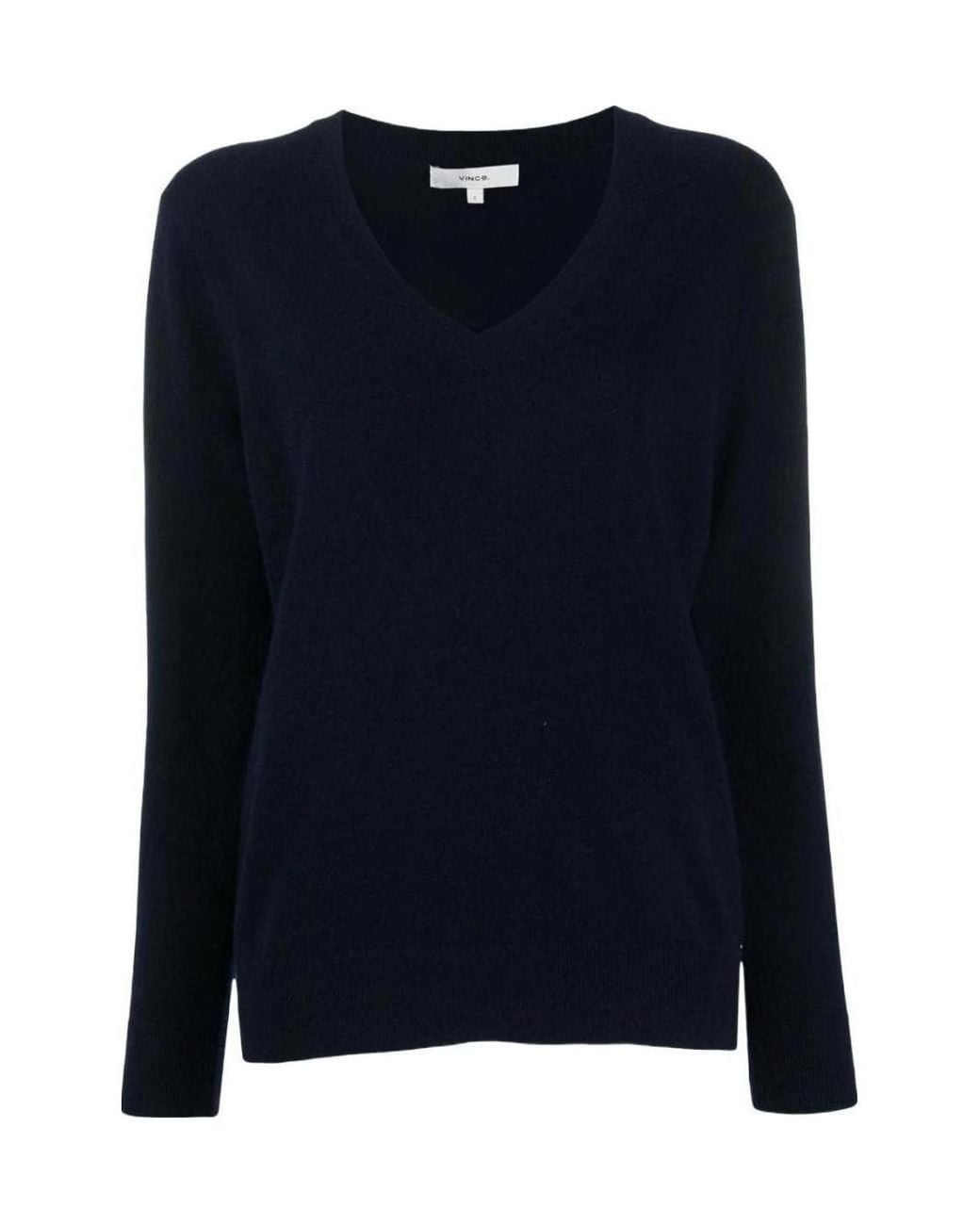Vince Black V-Neck Cashmere Sweater