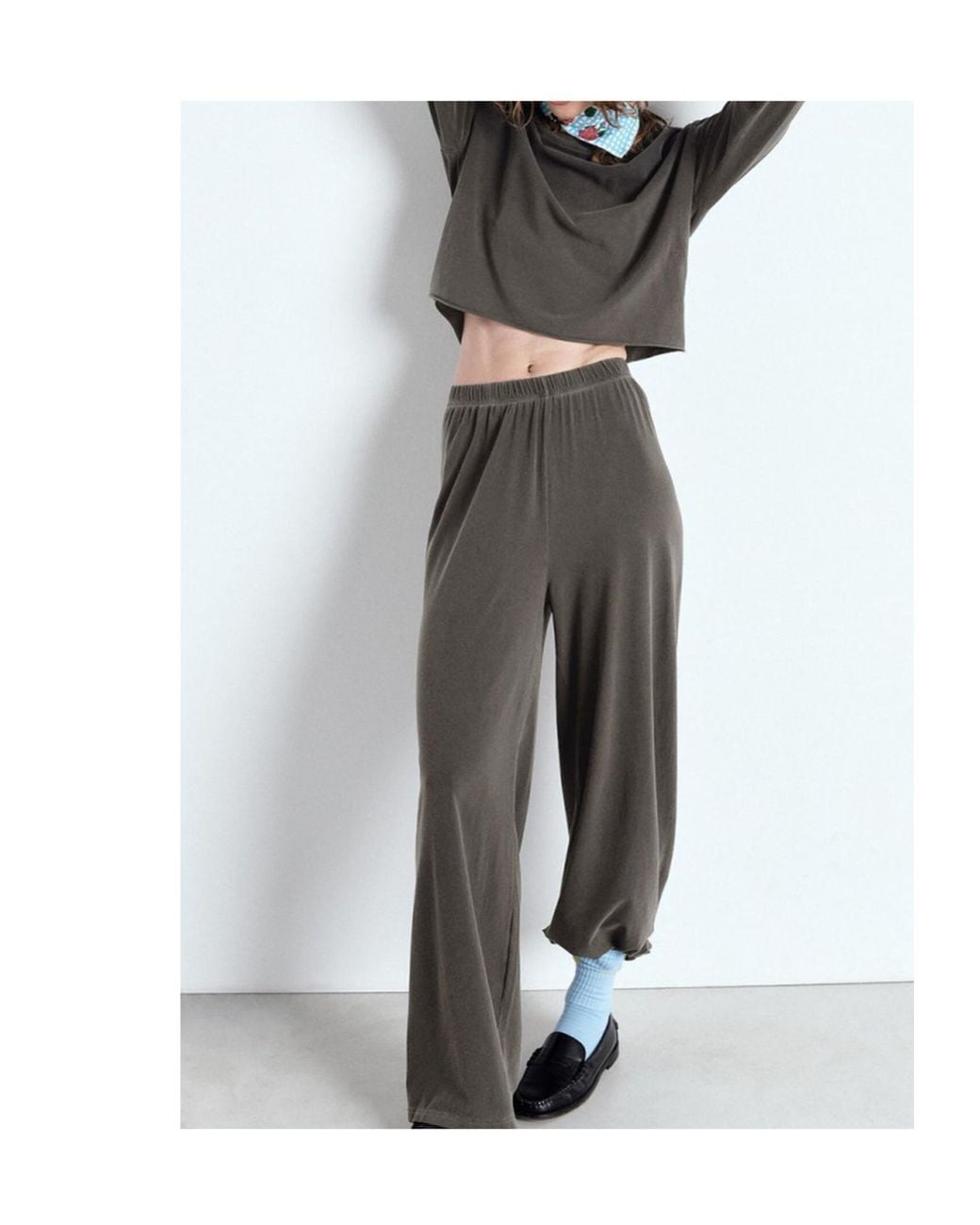 American Vintage Gray Straight-Leg Sweatpants