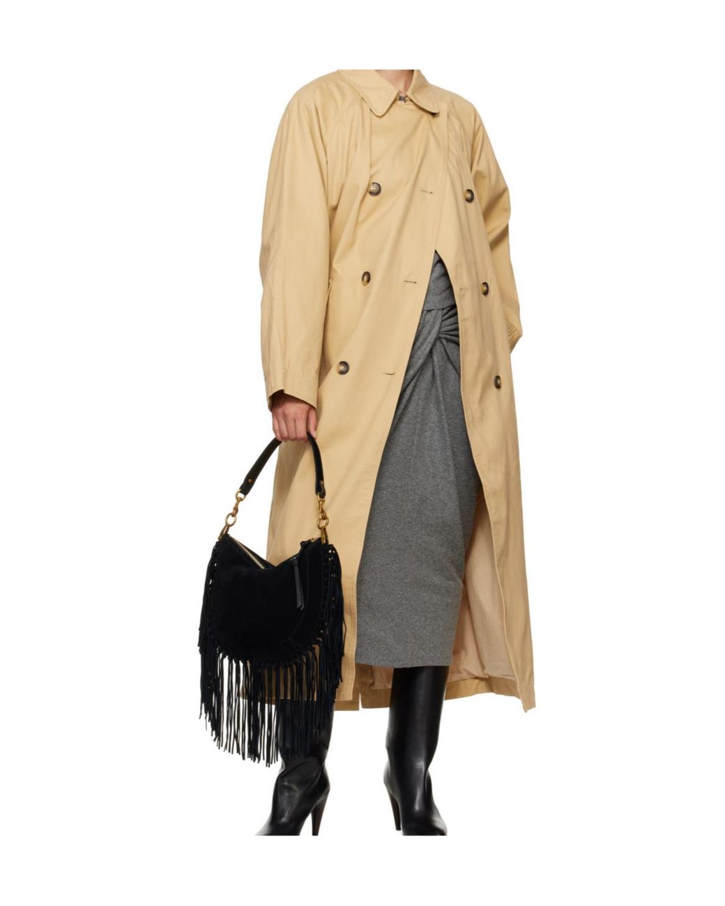 Isabel Marant Natural Cacilda Coat