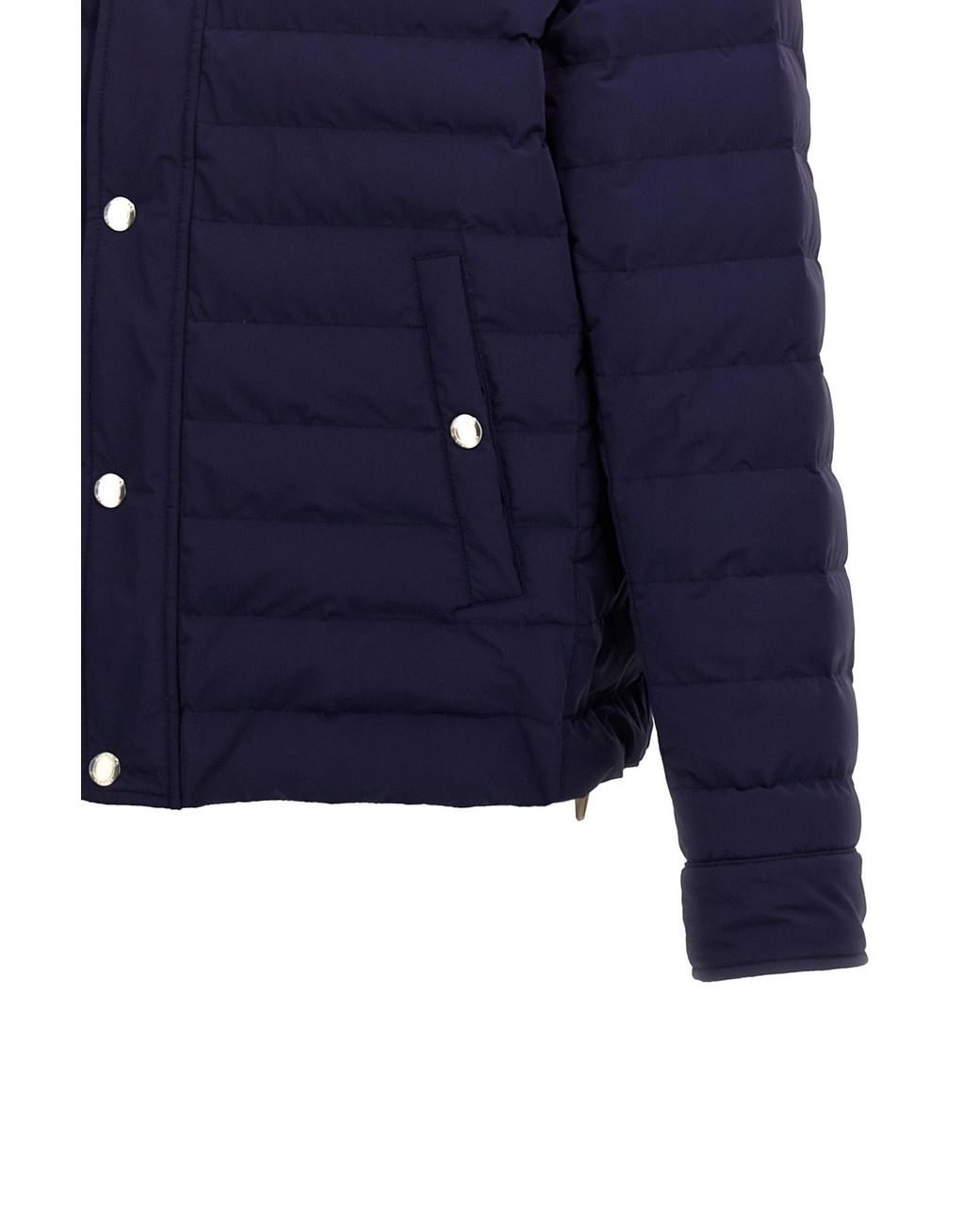 Brunello Cucinelli Blue Quilted Jacket for men