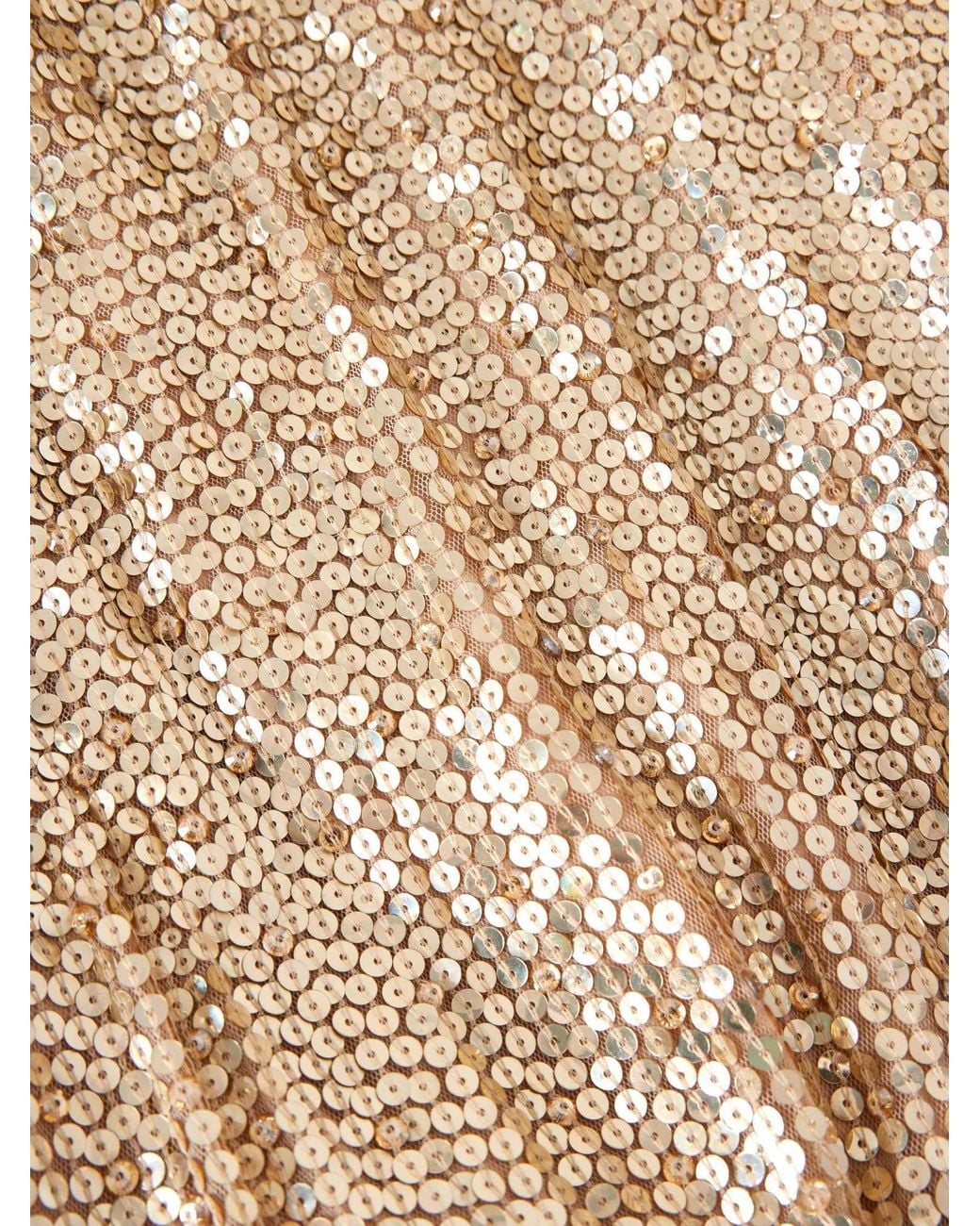 Jenny Packham Natural Sequined Tulle Gown