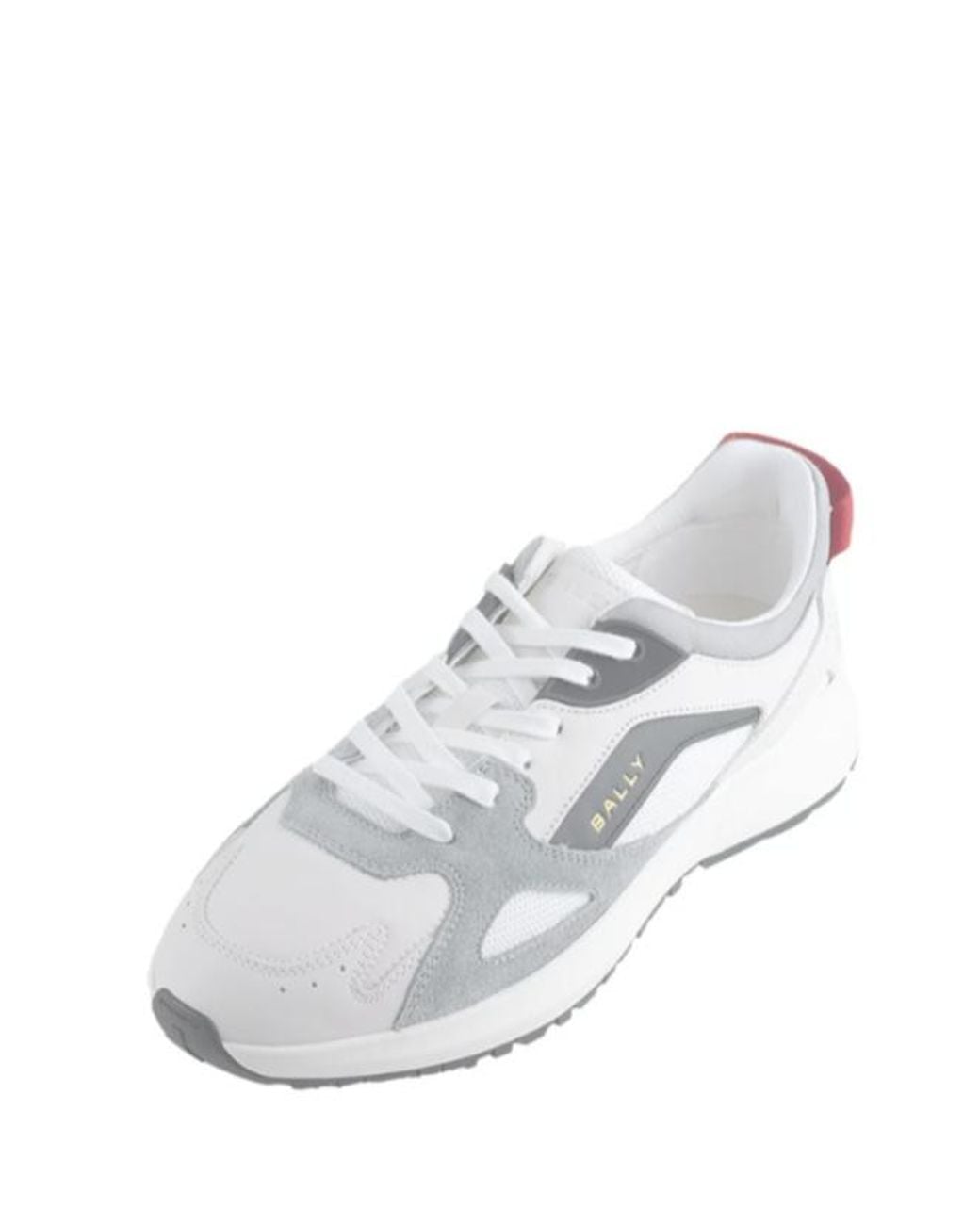 Bally White Lace-Up Sneakers for men