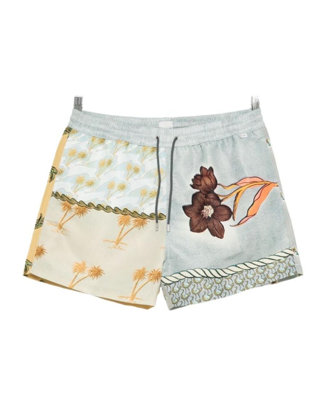 Paul Smith Metallic Floral-Print Clear Sea Swim Shorts for men