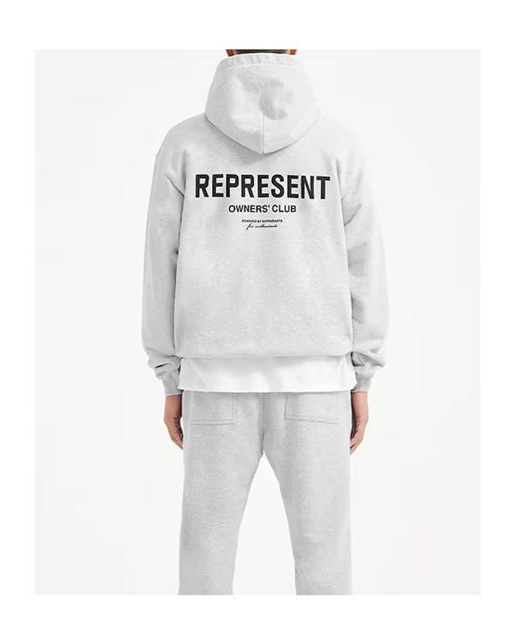 Represent Gray Owners Club Oversized Hoodie for men