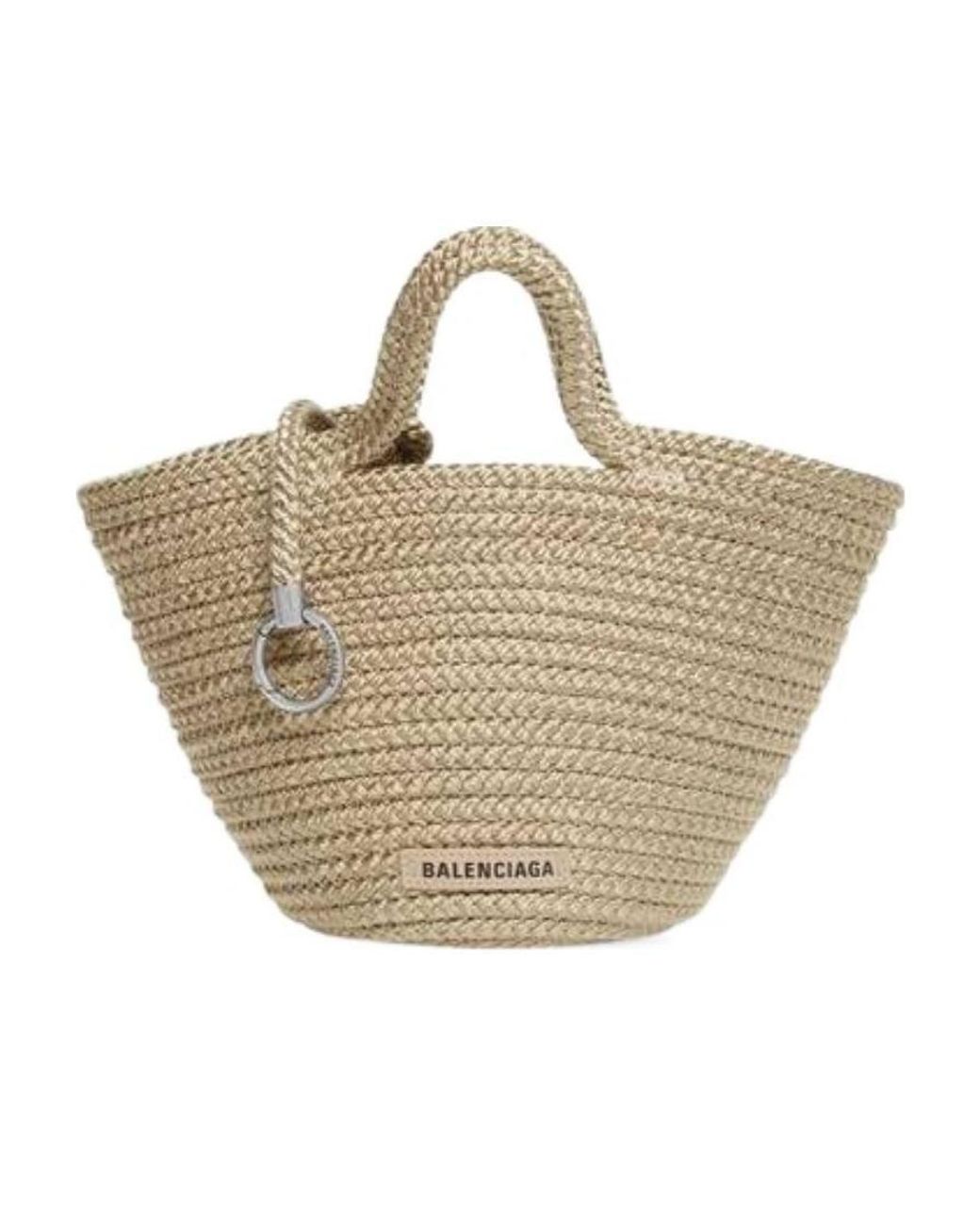 Balenciaga Metallic Borsa Ibiza Small Basket Con Tracolla Da Donna