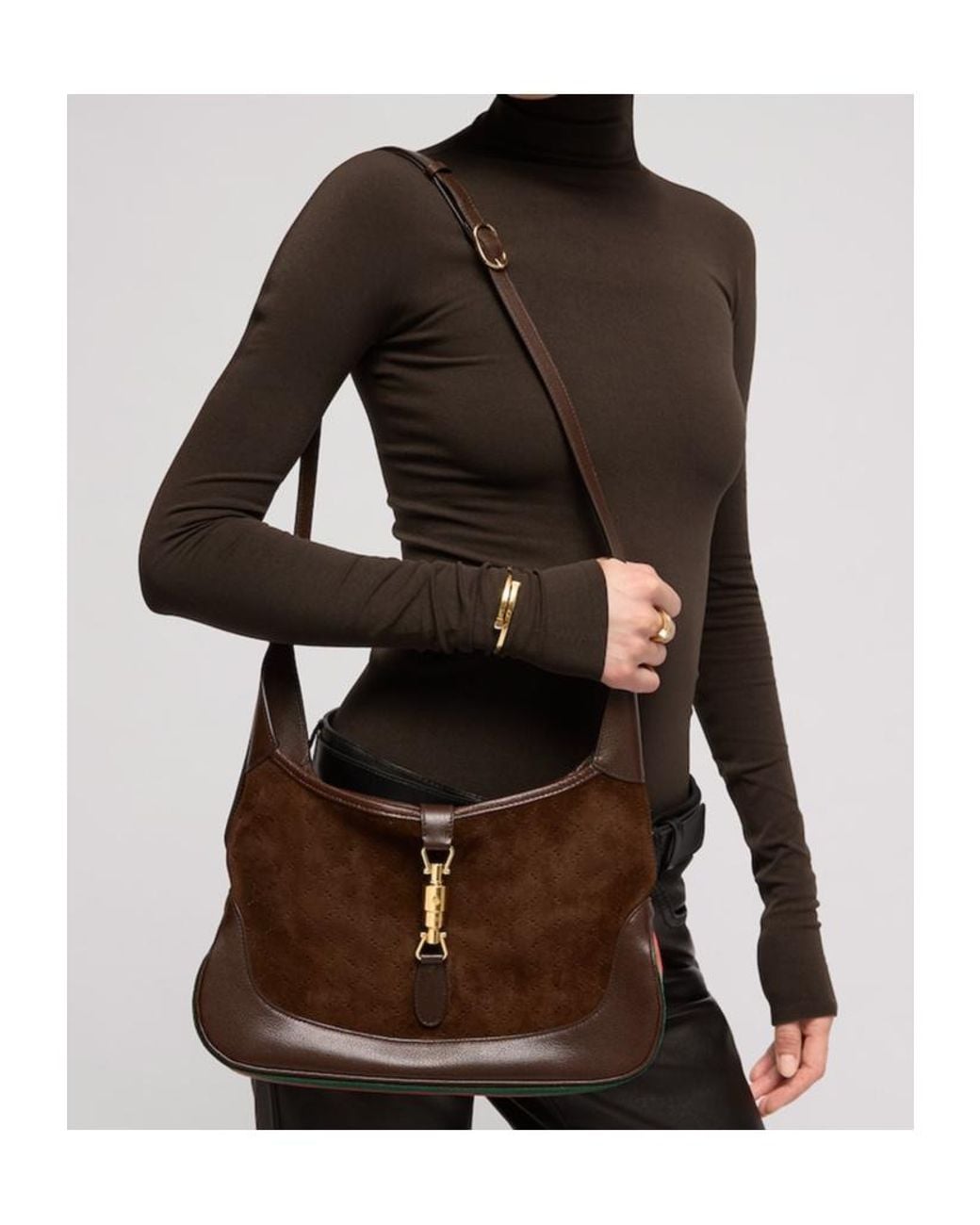 Gucci Brown Jackie 1961 Medium Shoulder Bag