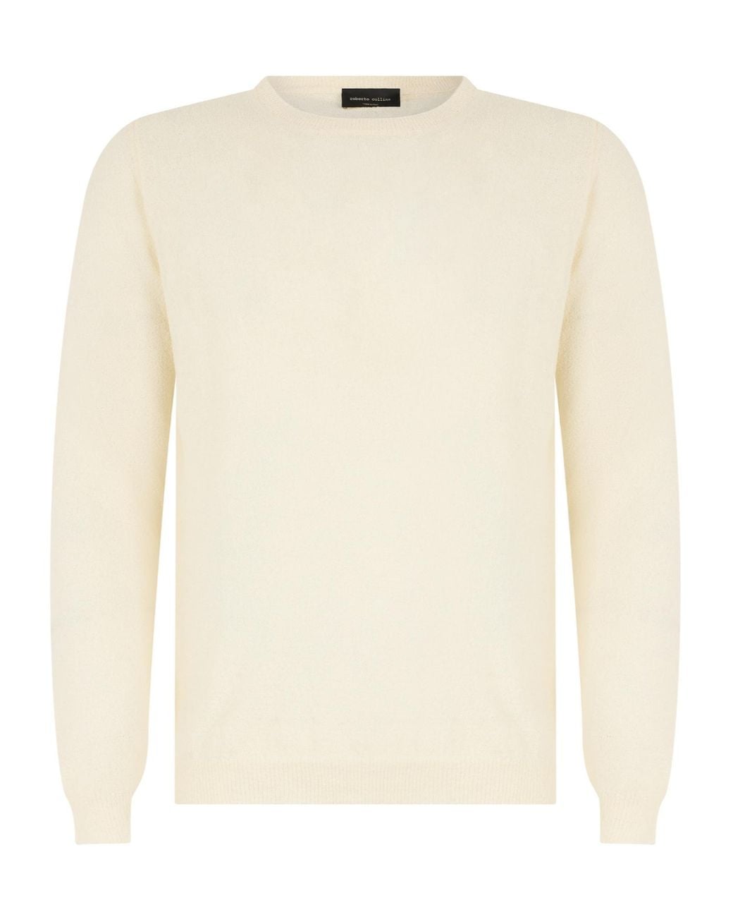 Roberto Collina White Crewneck Knit Sweater for men