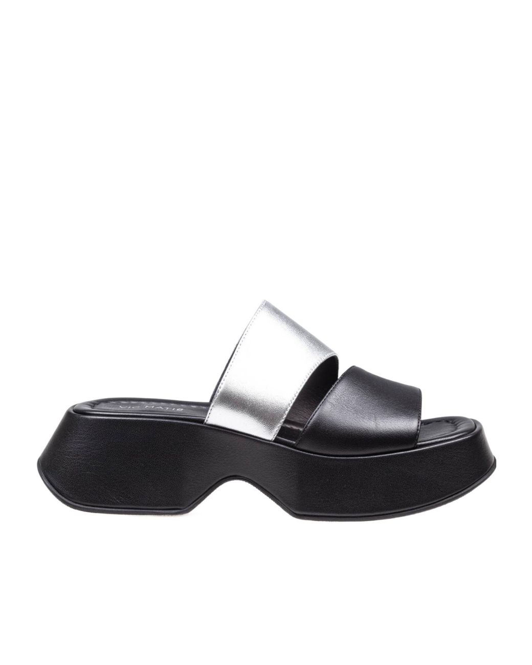 Vic Matié Black Open-Toe High-Heeled Sandals
