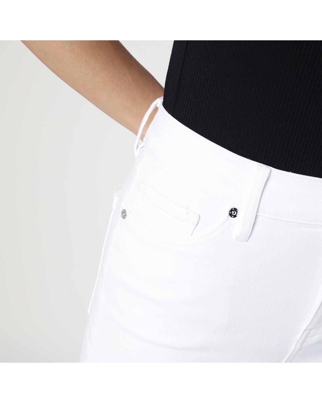 FRAME White Le Slim Palazzo Trousers