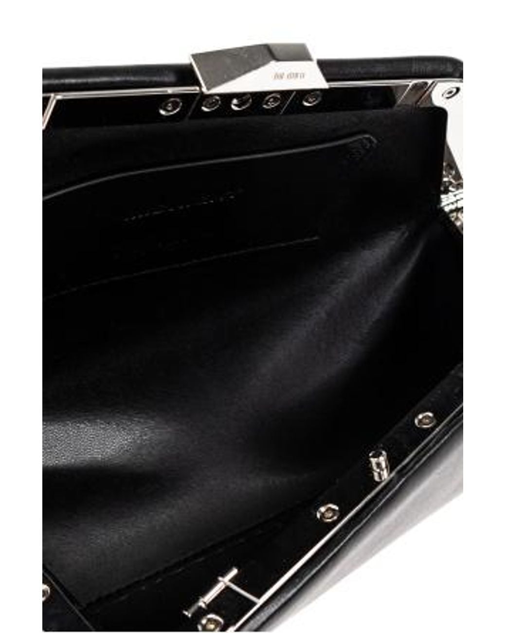 The Attico Black The Midnight Clutch Bag