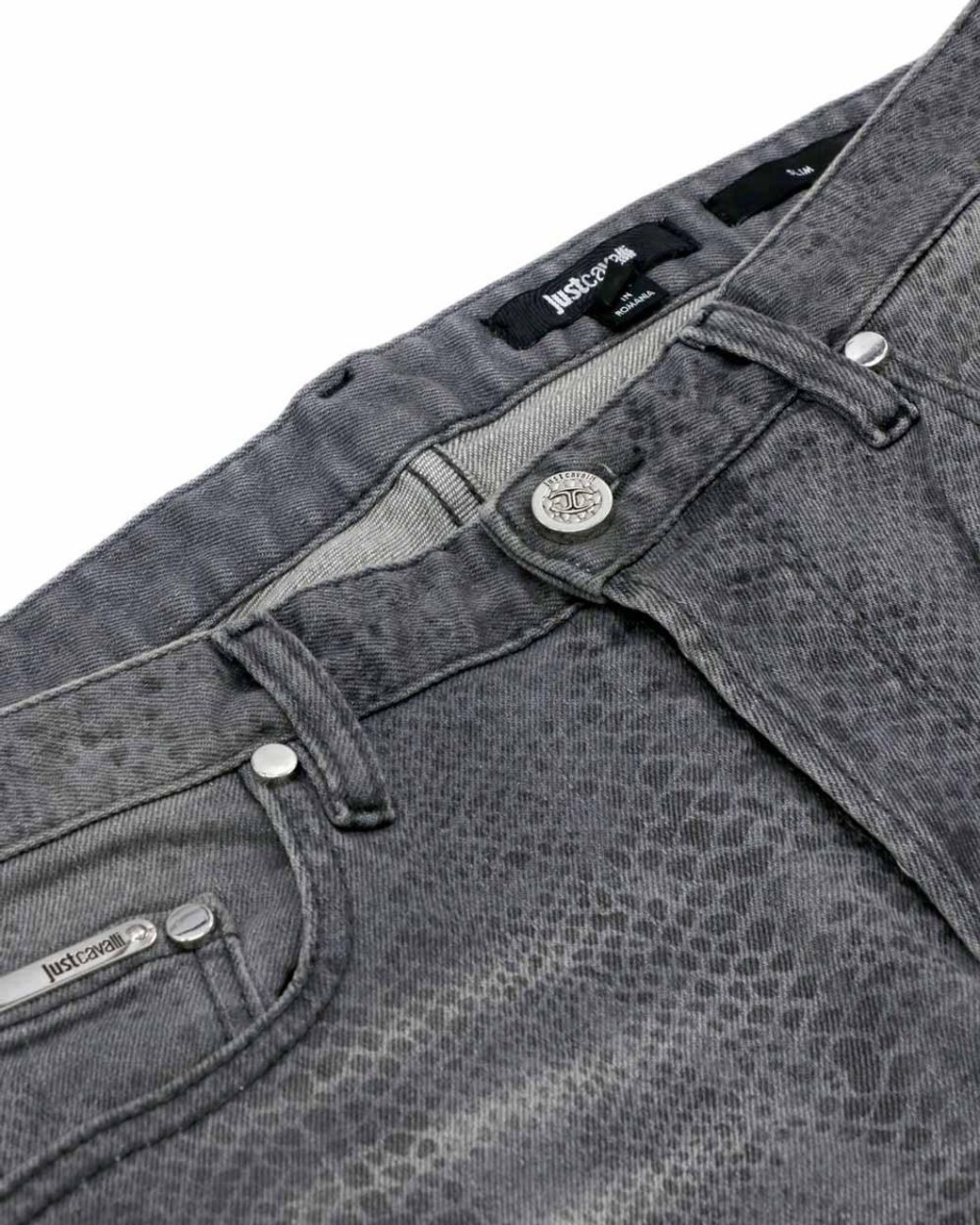 Just Cavalli Gray Straight Jeans for men