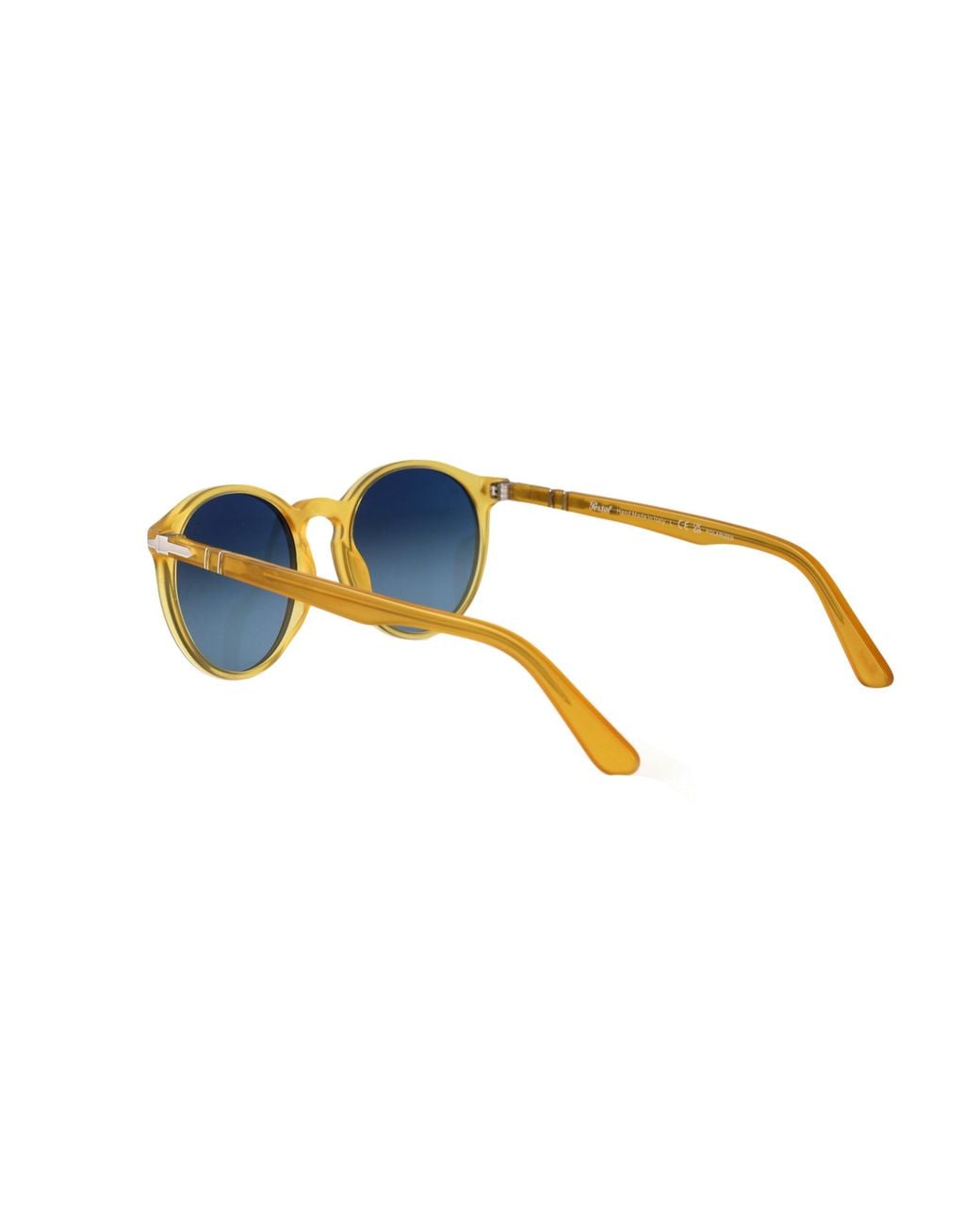 Persol Blue Round Frame Sunglasses for men