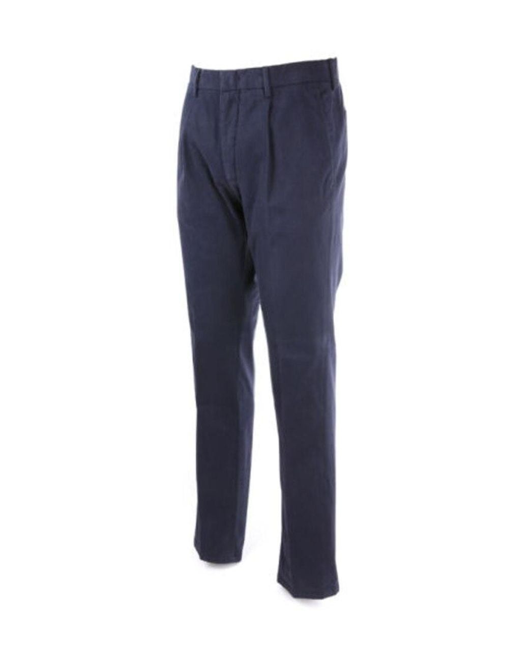 Zegna Blue Slim-Fit Casual Pants for men