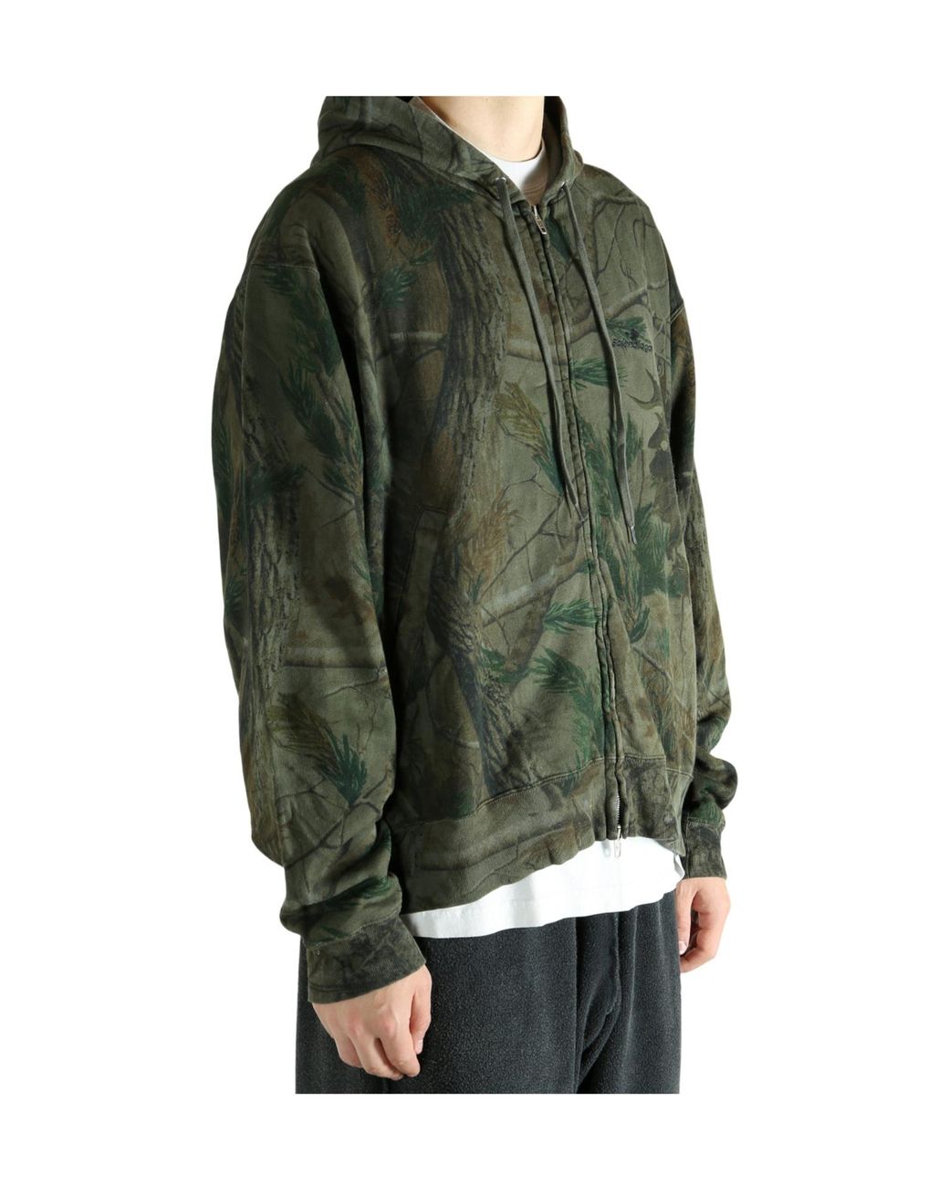 Balenciaga Gray A13 Camo Dry Sports Logo Sweatshirt for men