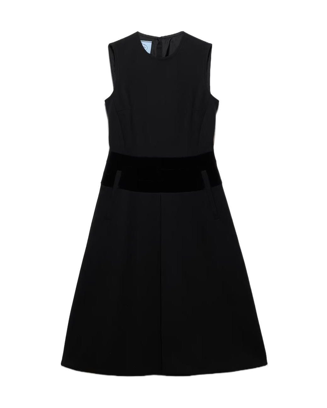 Prada Black Natté Fabric Dress