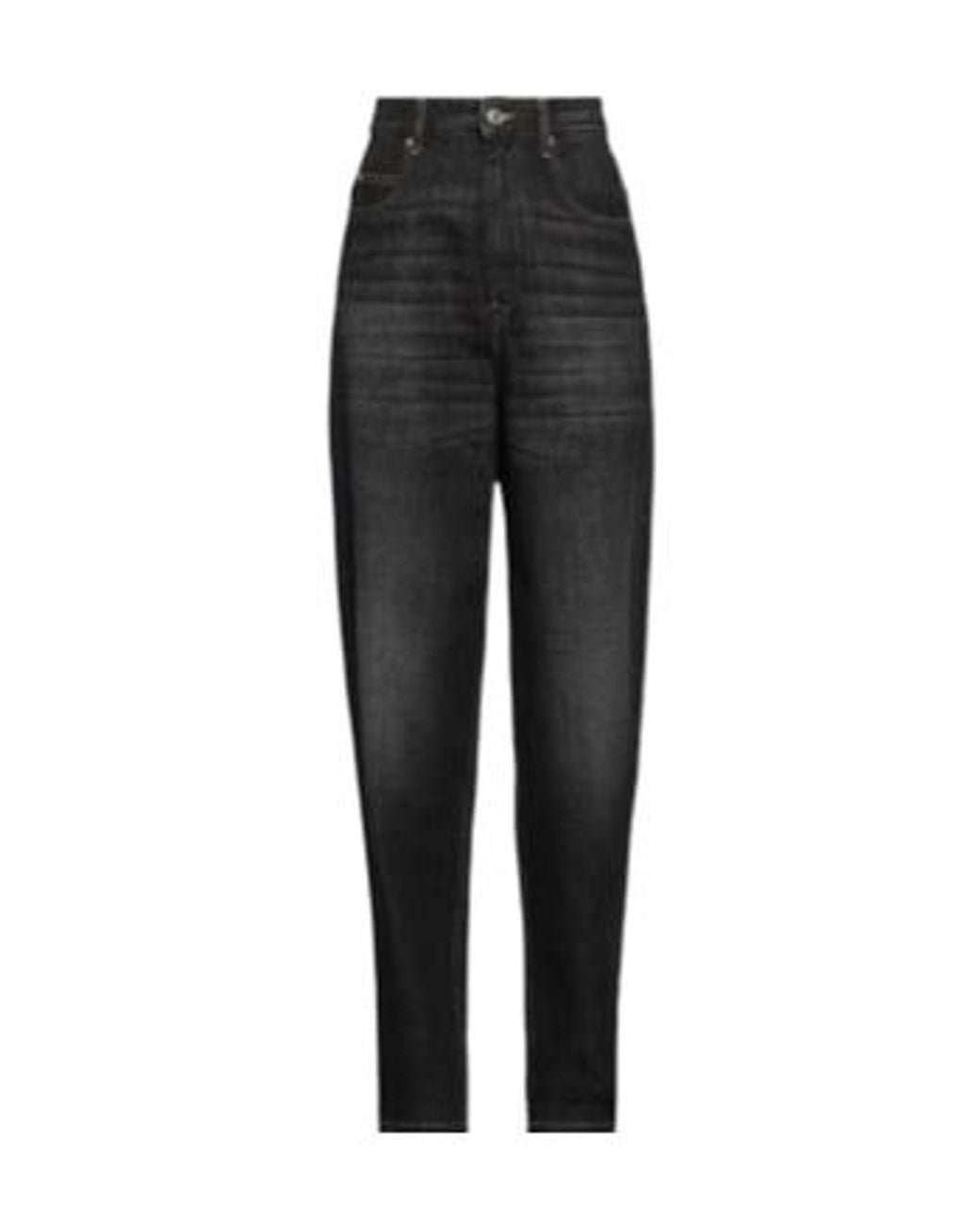 Isabel Marant Black High-Waisted Tapered Ankle-Length Trousers