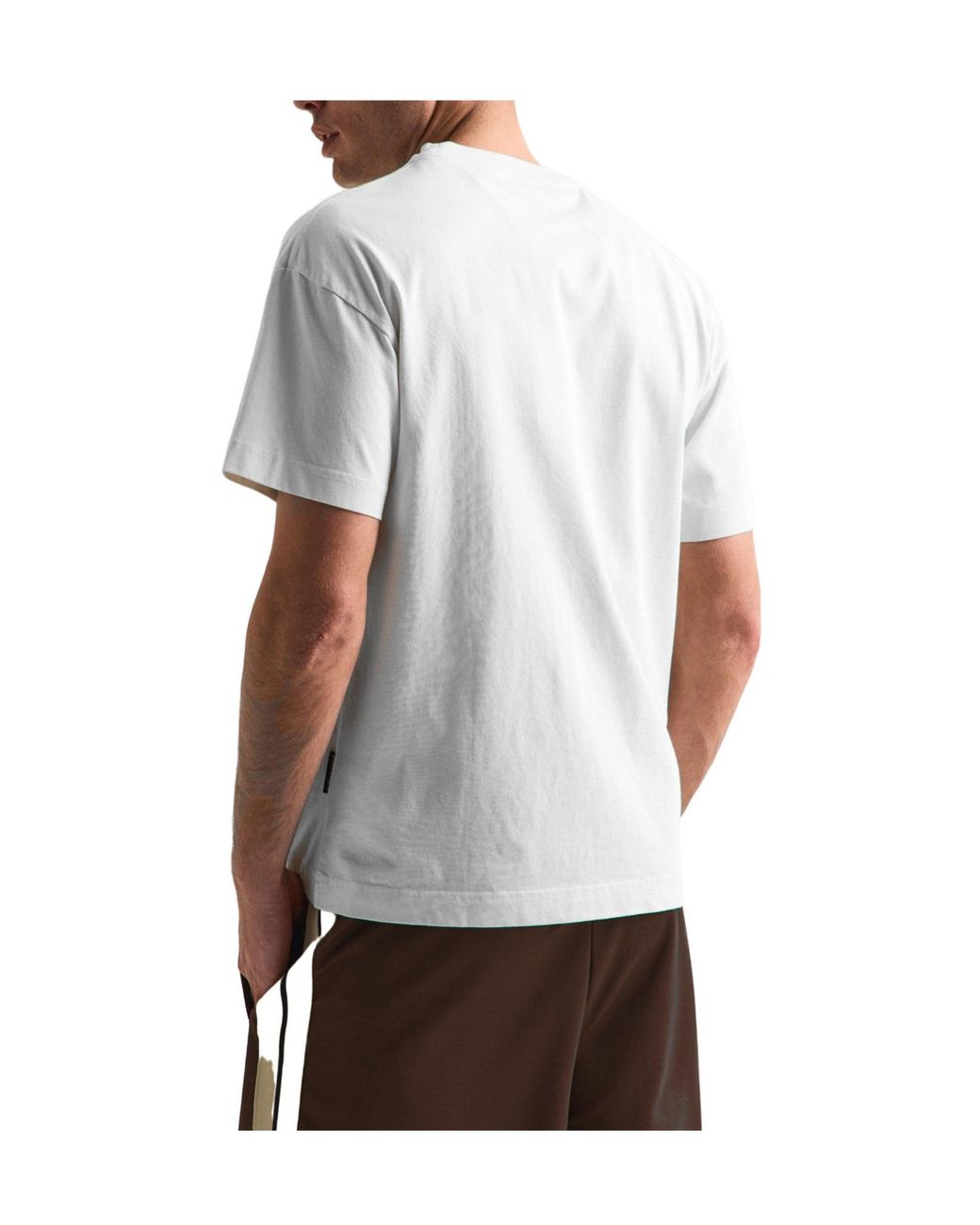 Palm Angels White Small Logo T-Shirt for men