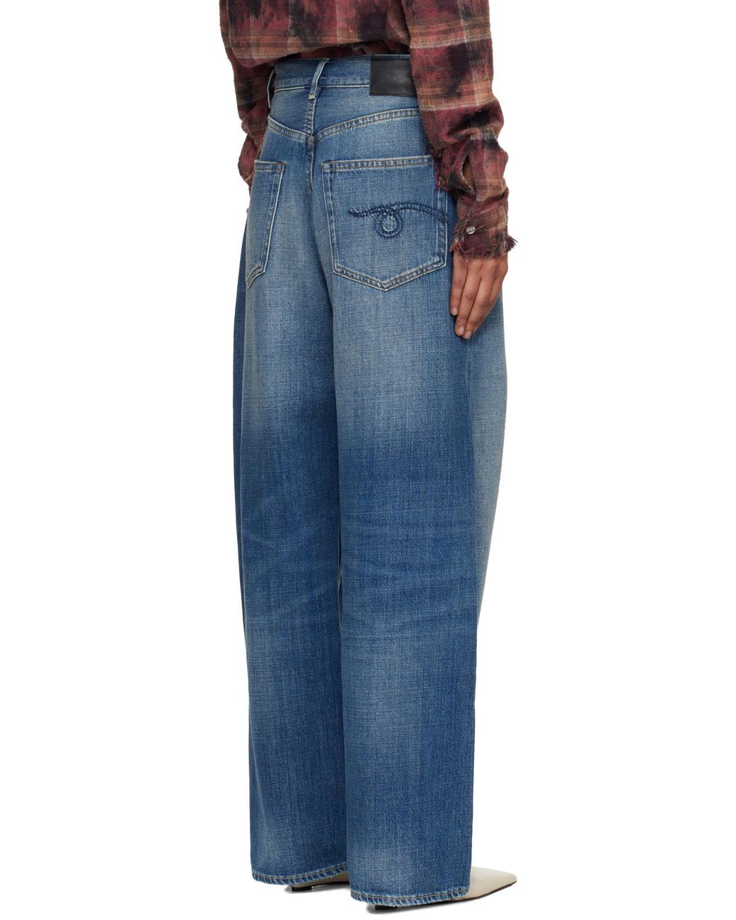 R13 Blue Venti Straight Leg Jeans