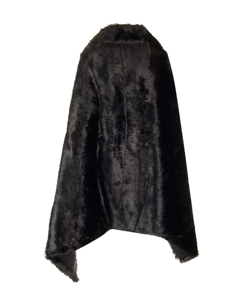ポンチョ・ケープ BALENCIAGA WOOL CAPE Balenciaga Imitation Wool Cloak in Black | Lyst