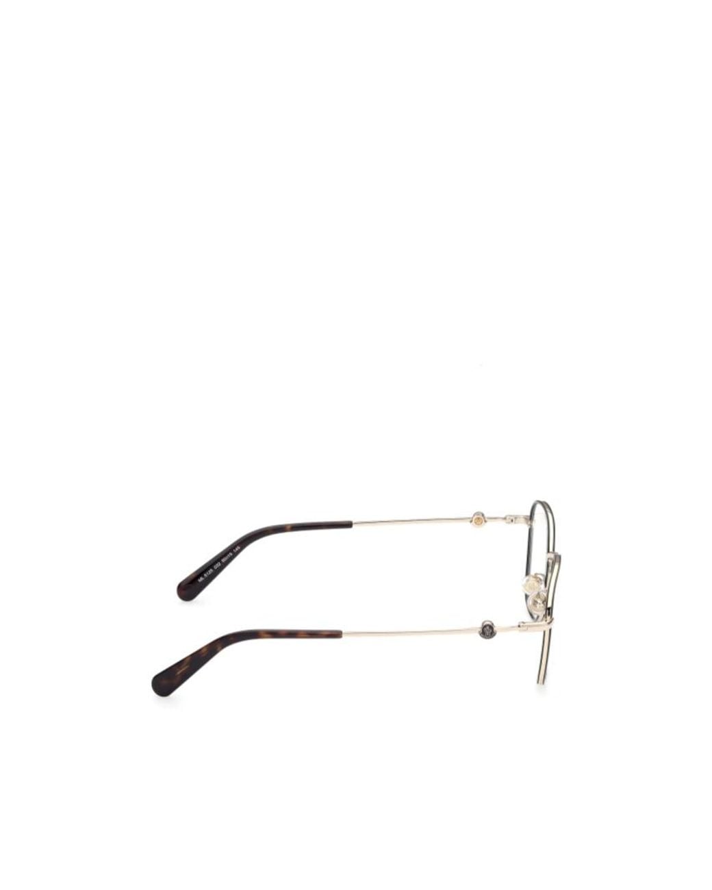 Moncler White Eyewear Round Frame Glasses for men