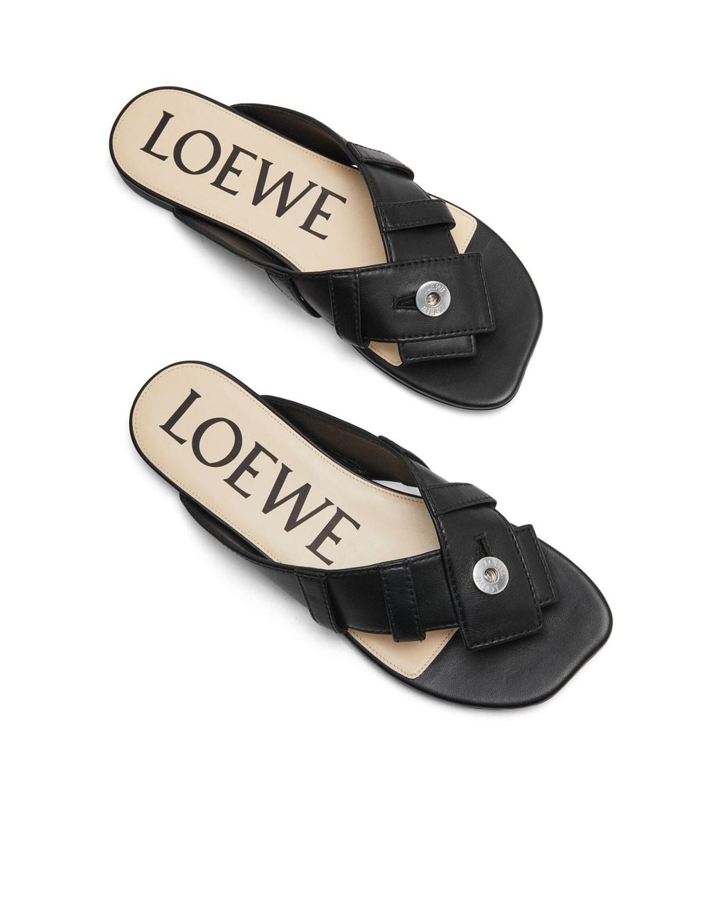 Loewe Black Toy Panta Toe Post Sandal
