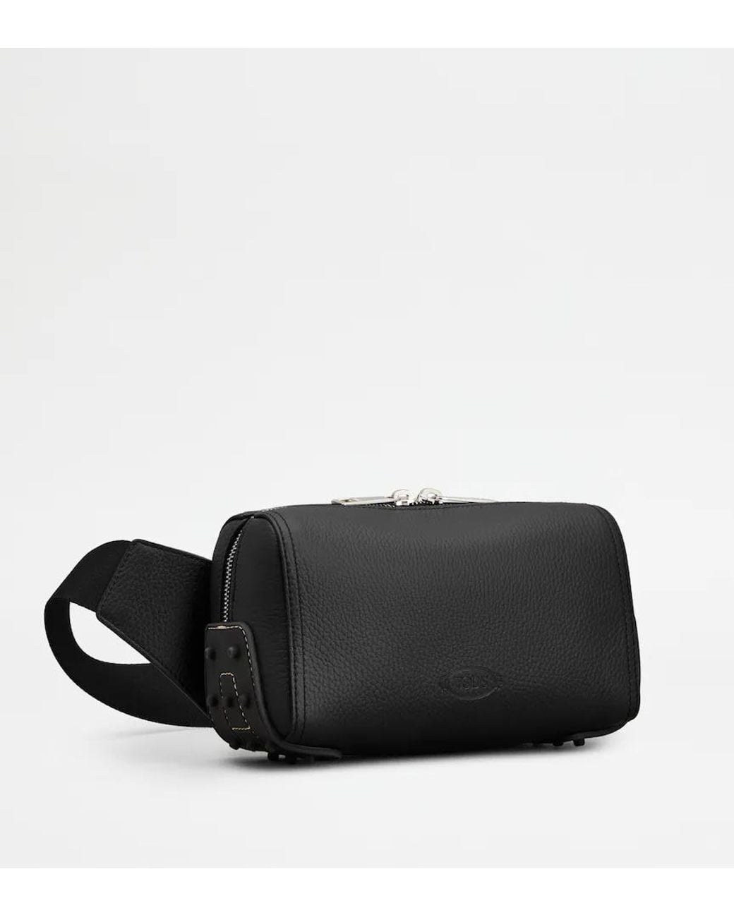 Tod's Black Zippered Shoulder Bag for men