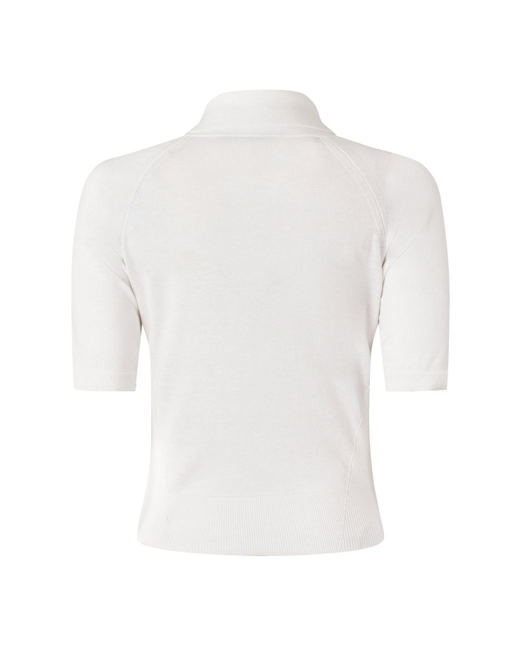 Givenchy White Knit Polo Top