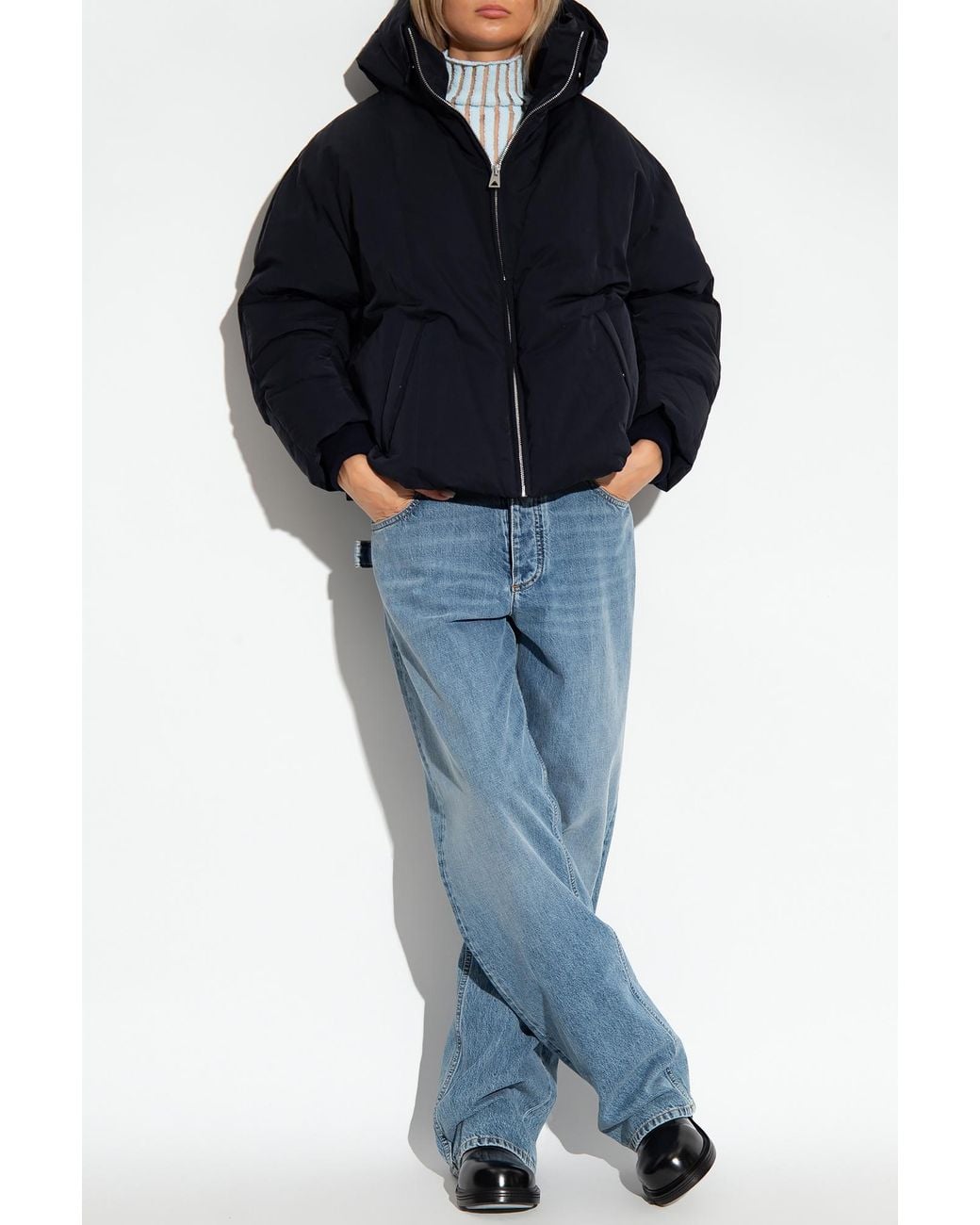 Bottega Veneta Blue Long-Sleeved Cotton Clothes