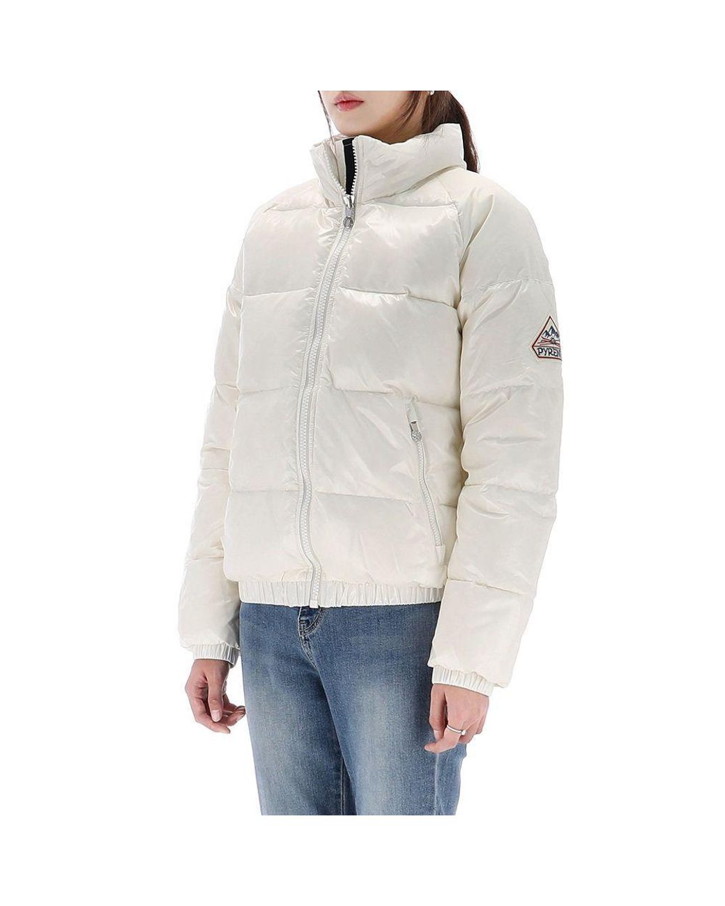 Pyrenex White Zip Padded Jacket for men