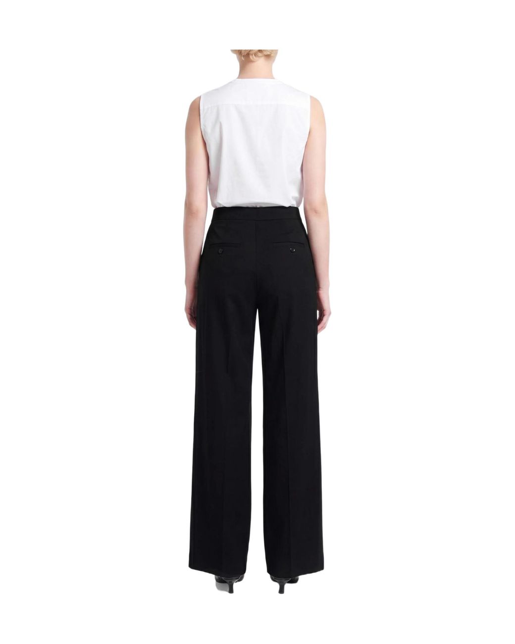 Max Mara Black Pants Virgin Wool