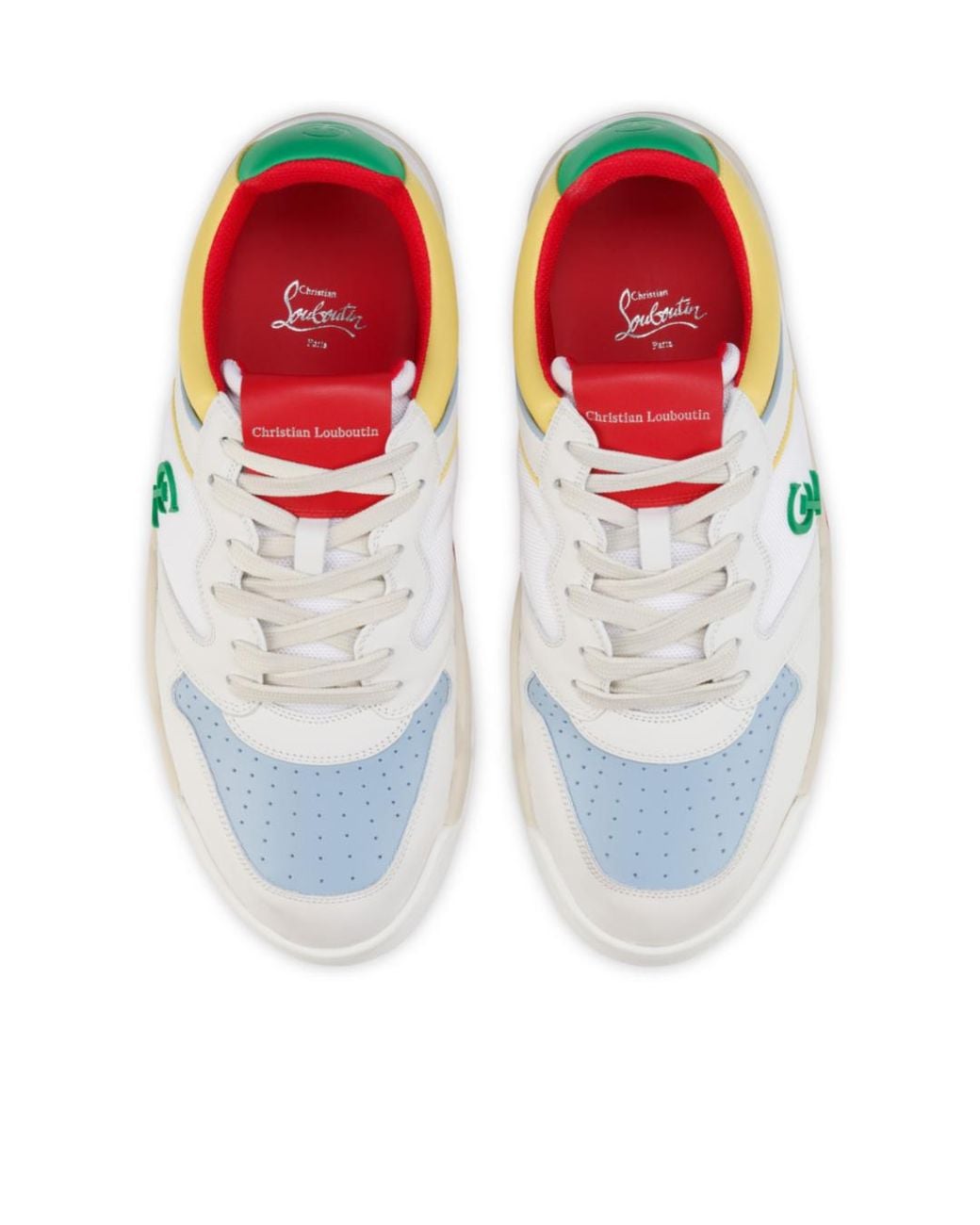 Christian Louboutin White Bsktball 1 Retro Sneakers for men