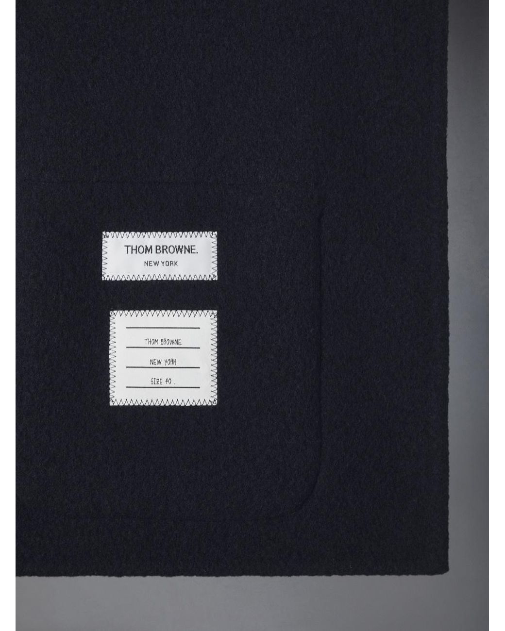 Thom Browne Blue Bell Sleeved Cropped Jacket