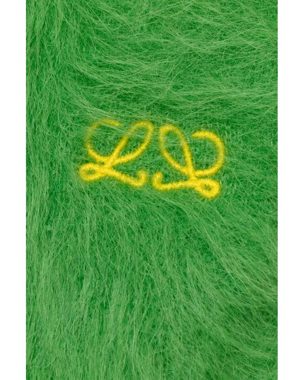 Loewe Green Alpaca Blend Scarf