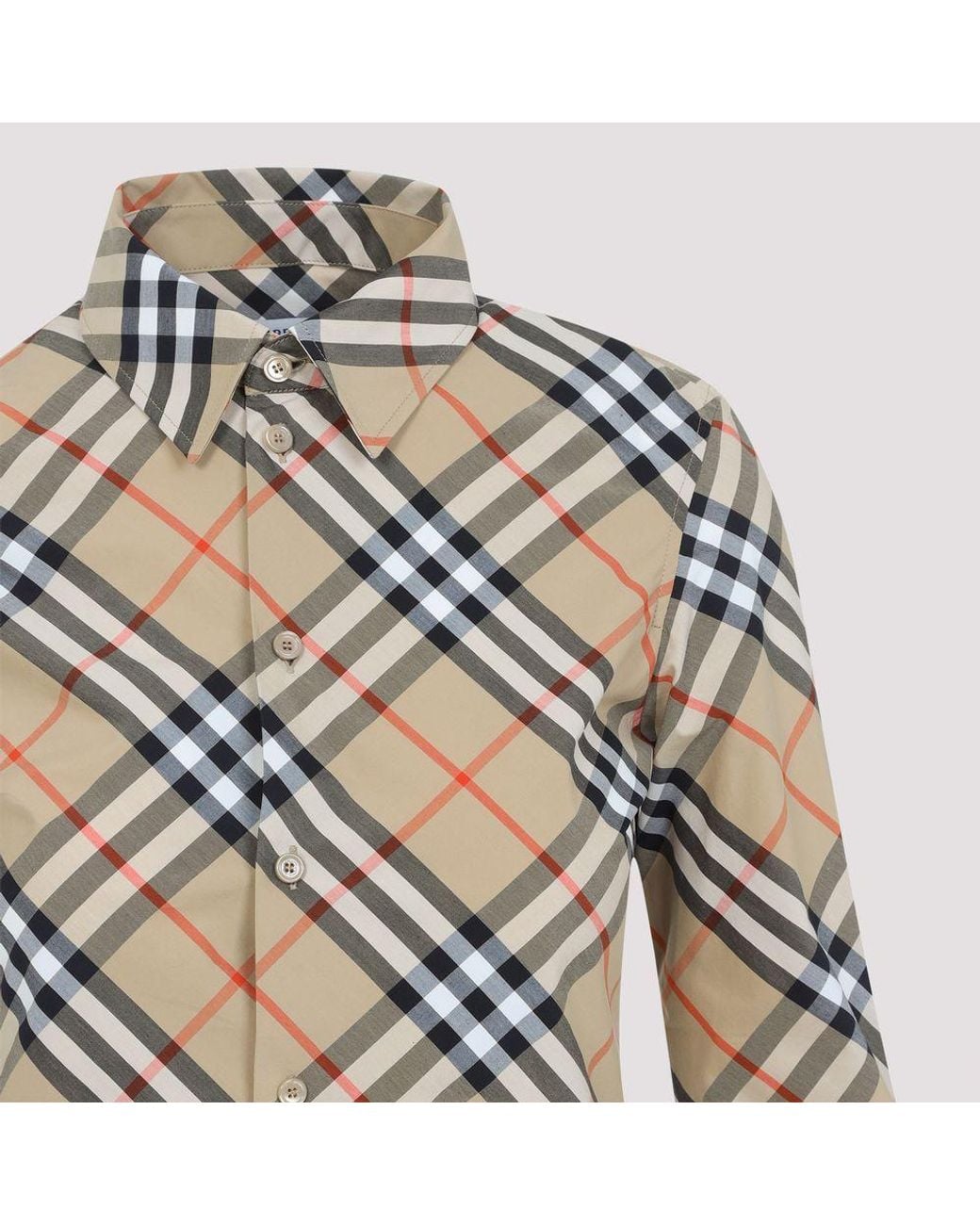Burberry Multicolor Multicolour Cotton Plaid Shirt