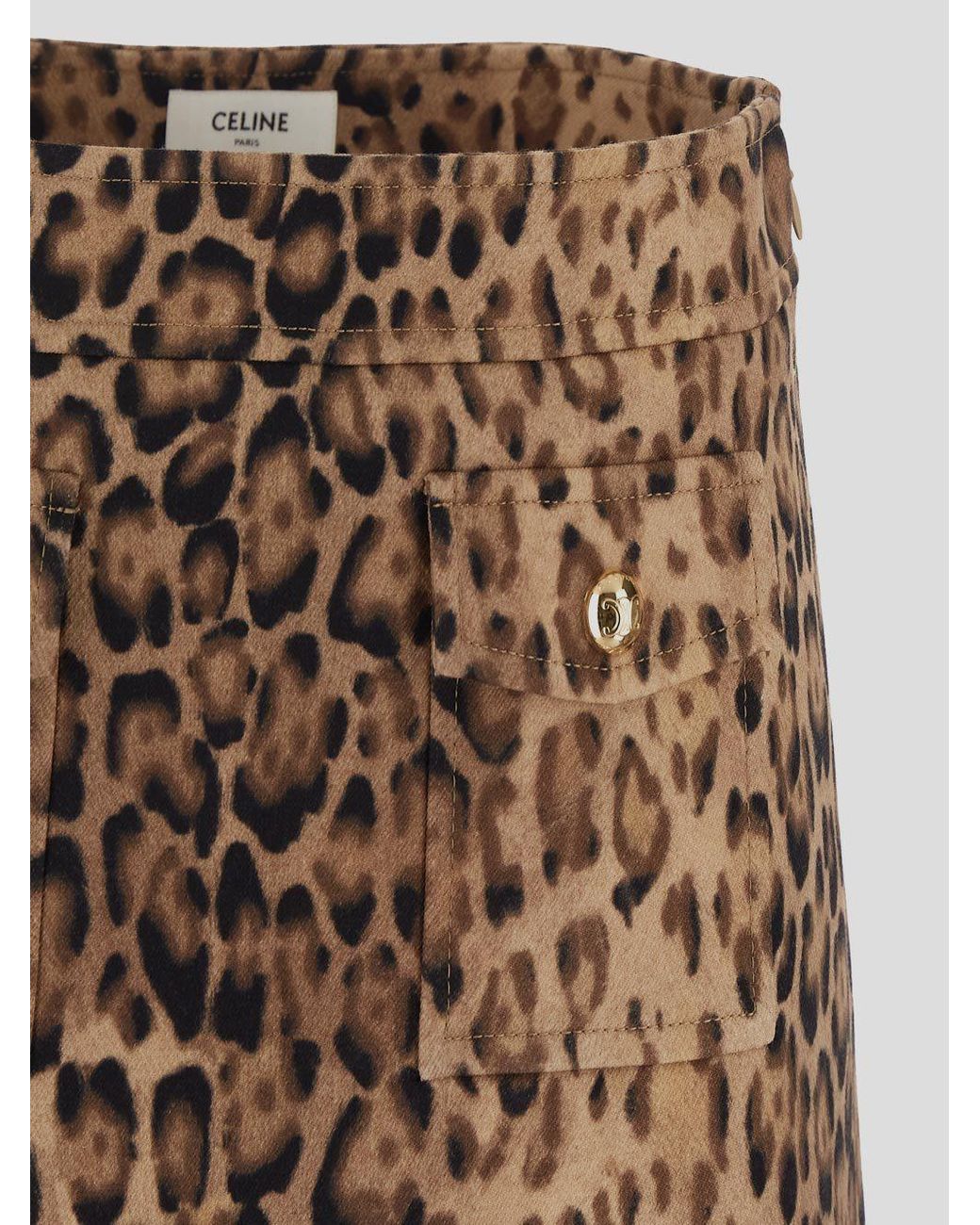 Céline Natural Bandeau Mini Skirt