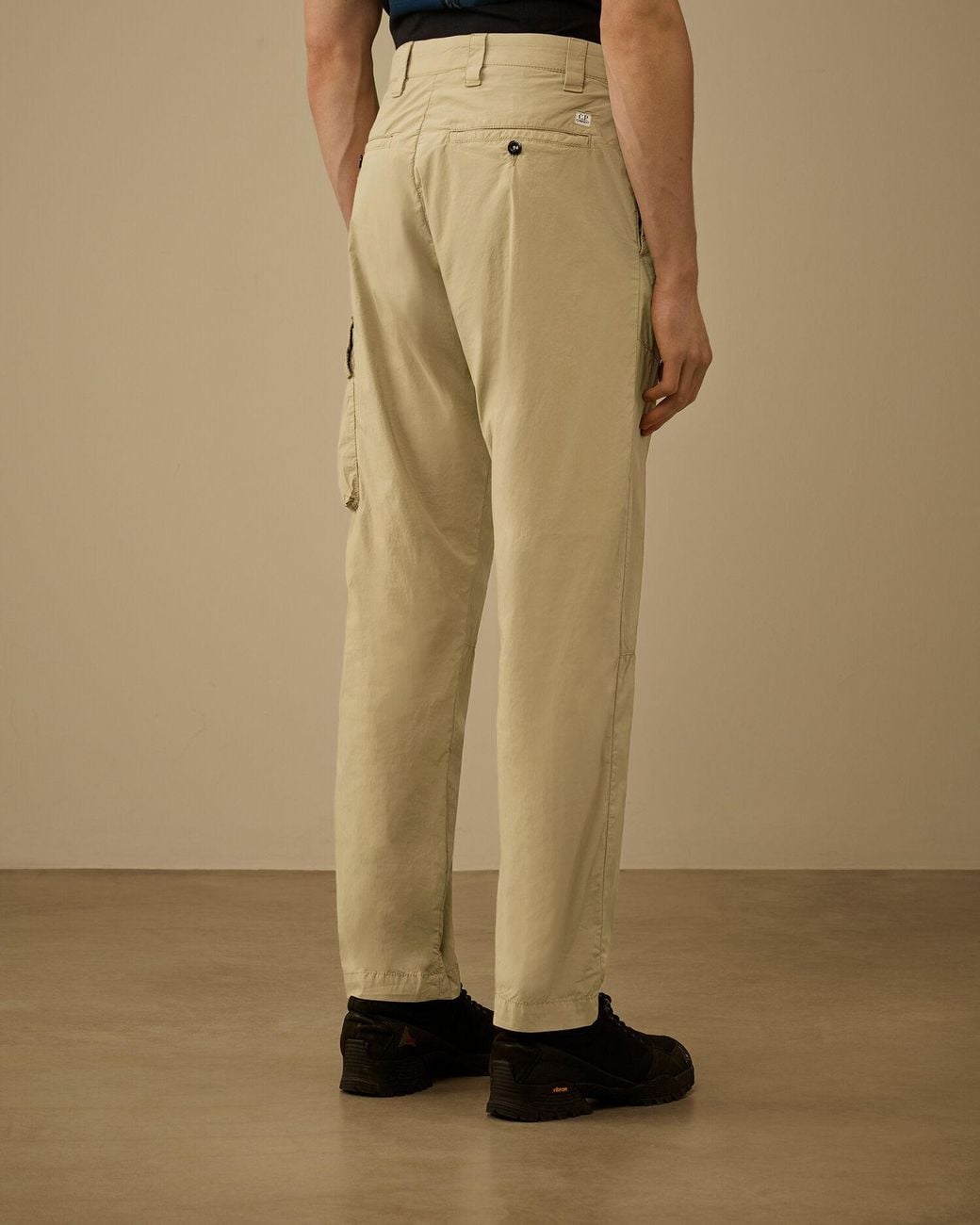 C P Company Natural Tapered Cargo Trousers for men