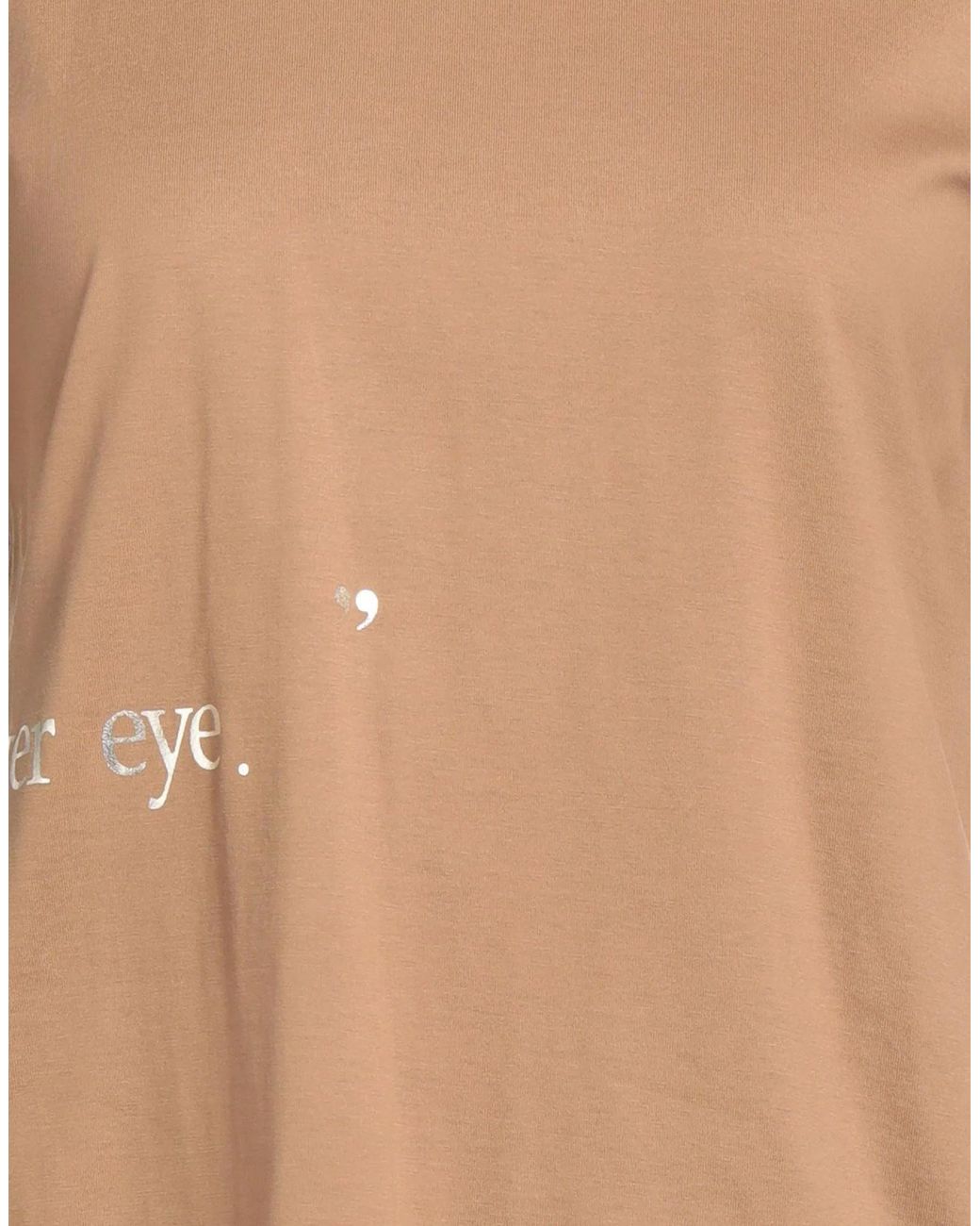 Max Mara Natural Solid Color T-Shirts