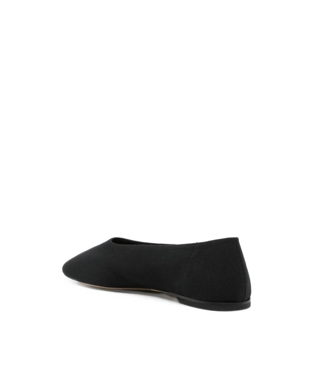 Totême Black Pointed-Toe Ballet Flats