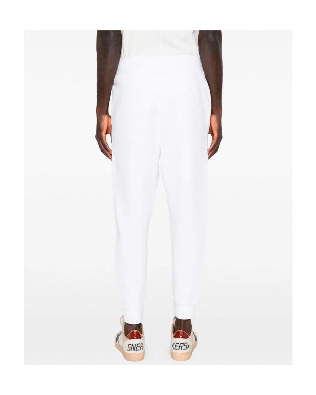 DSquared² White Logo Embroidered Sweatpants for men