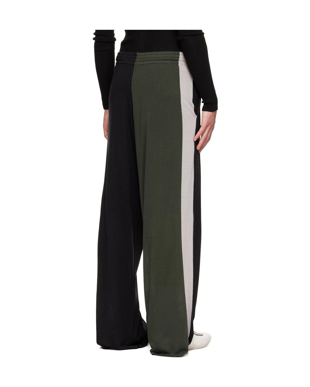Kiko Kostadinov Black Color-Block Athletic Pants for men