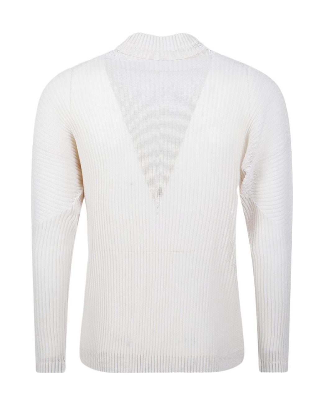 Homme Plissé Issey Miyake White Pleated Blouse for men