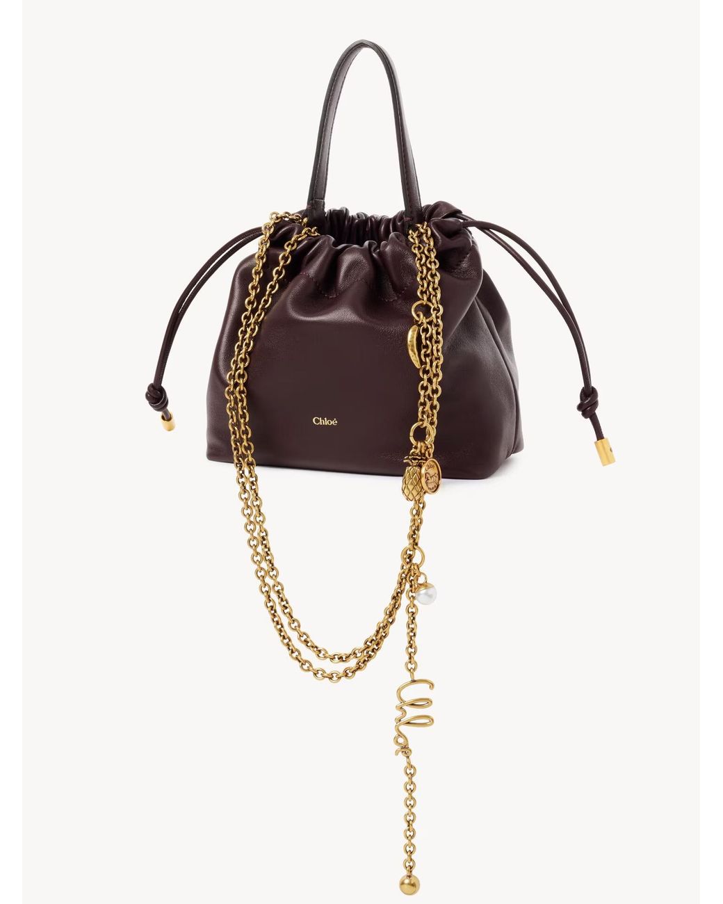 Chloé Brown Chloé Icons Mini Shoulder Bag