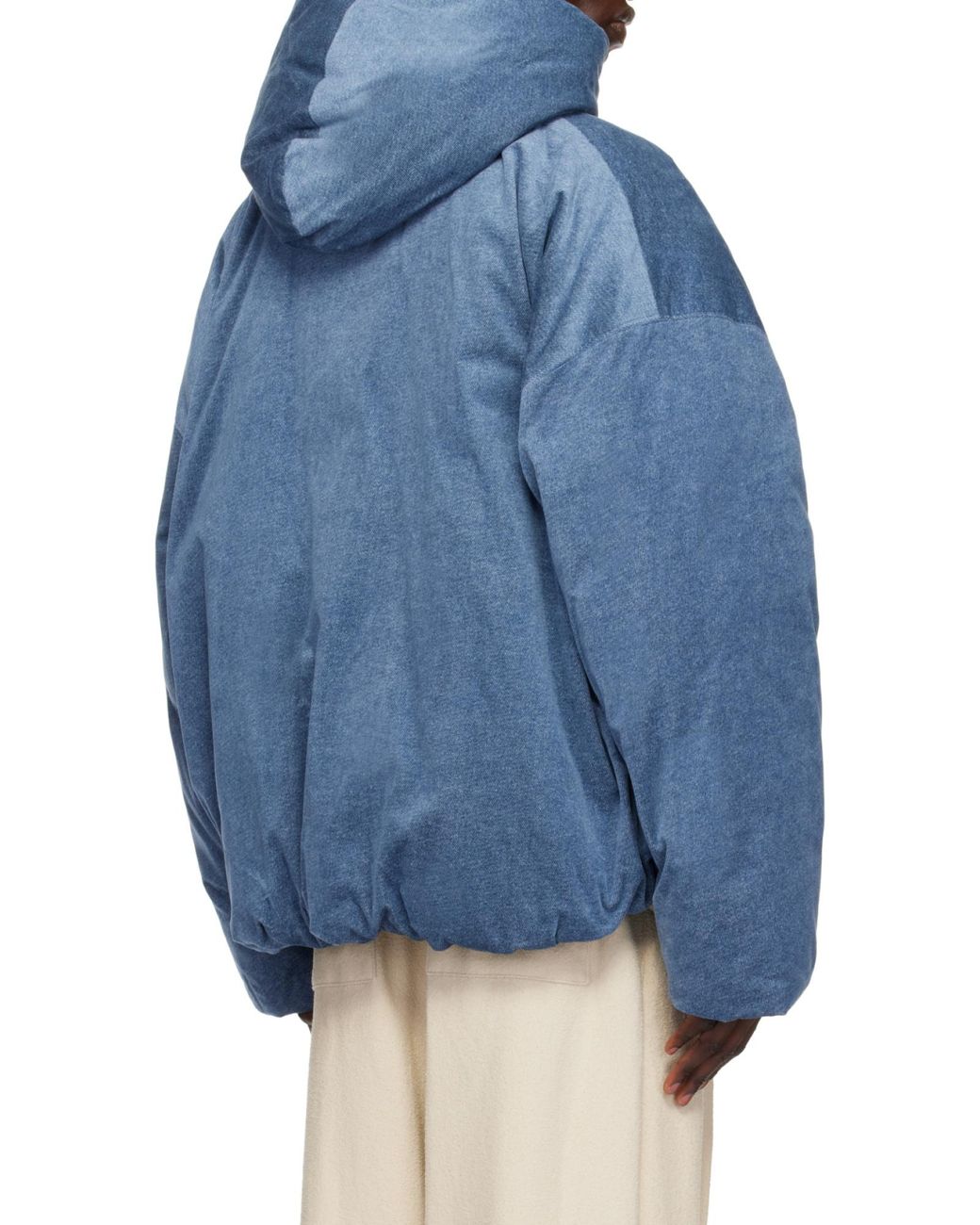 Wooyoungmi Blue Hooded Down Jacket for men
