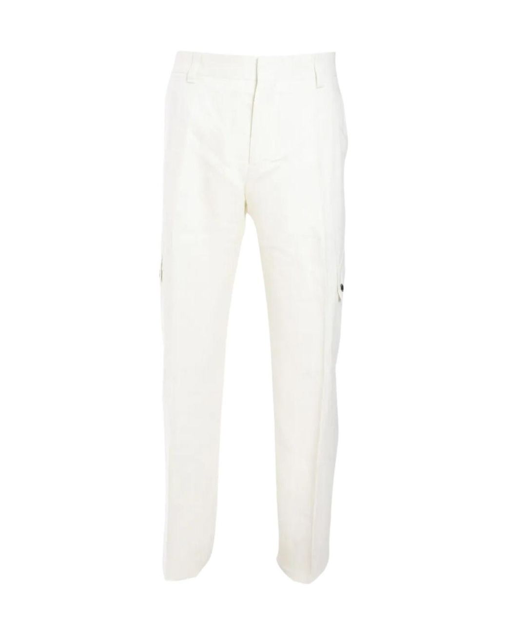 Off-White c/o Virgil Abloh White Slim-Cut Cargo Trousers for men