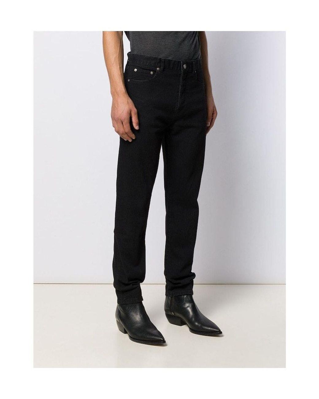 Saint Laurent Black Straight Leg Jeans for men