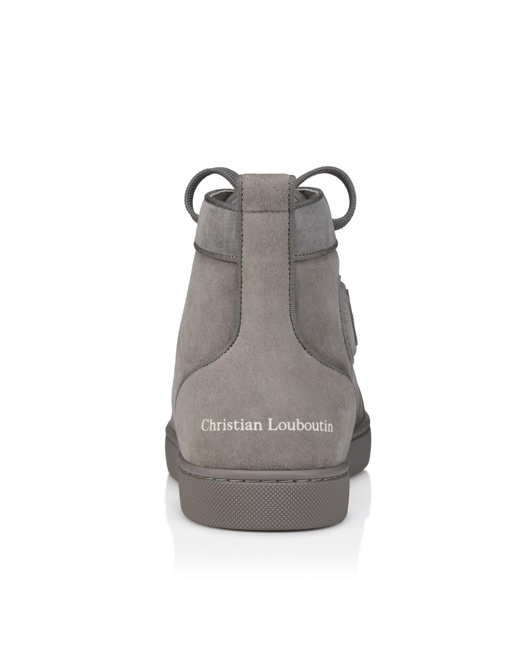 Christian Louboutin Gray Louis Canopy Suede High-Top Sneakers for men